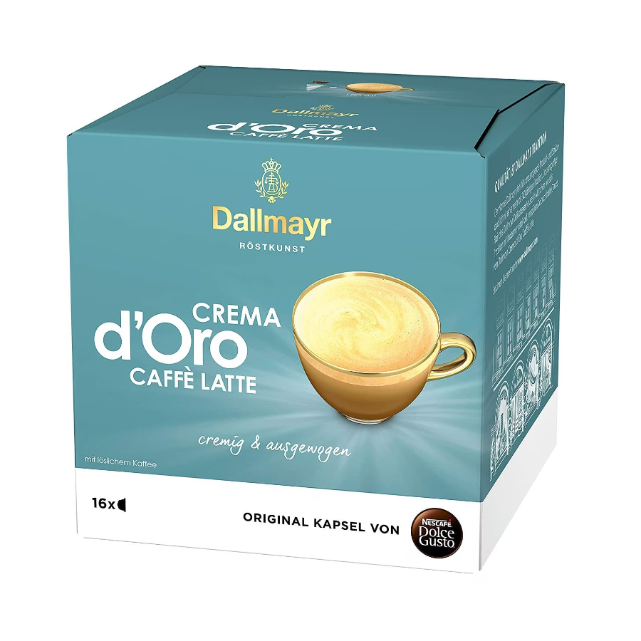 DALLMAYR DOLCHE GUSTO CREMA D'ORO LATTE 16бр | Nescafe Dolce Gusto съвместими | Coffee Capsules |