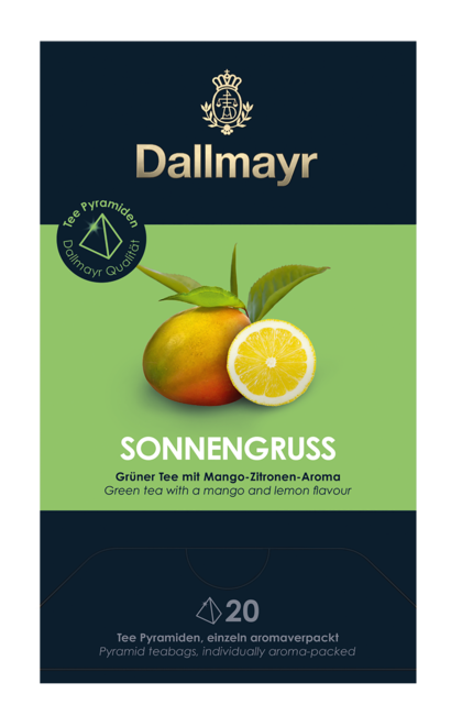 Dallmayr зелен чай с манго и лимон Sonnengruss 20 сашета