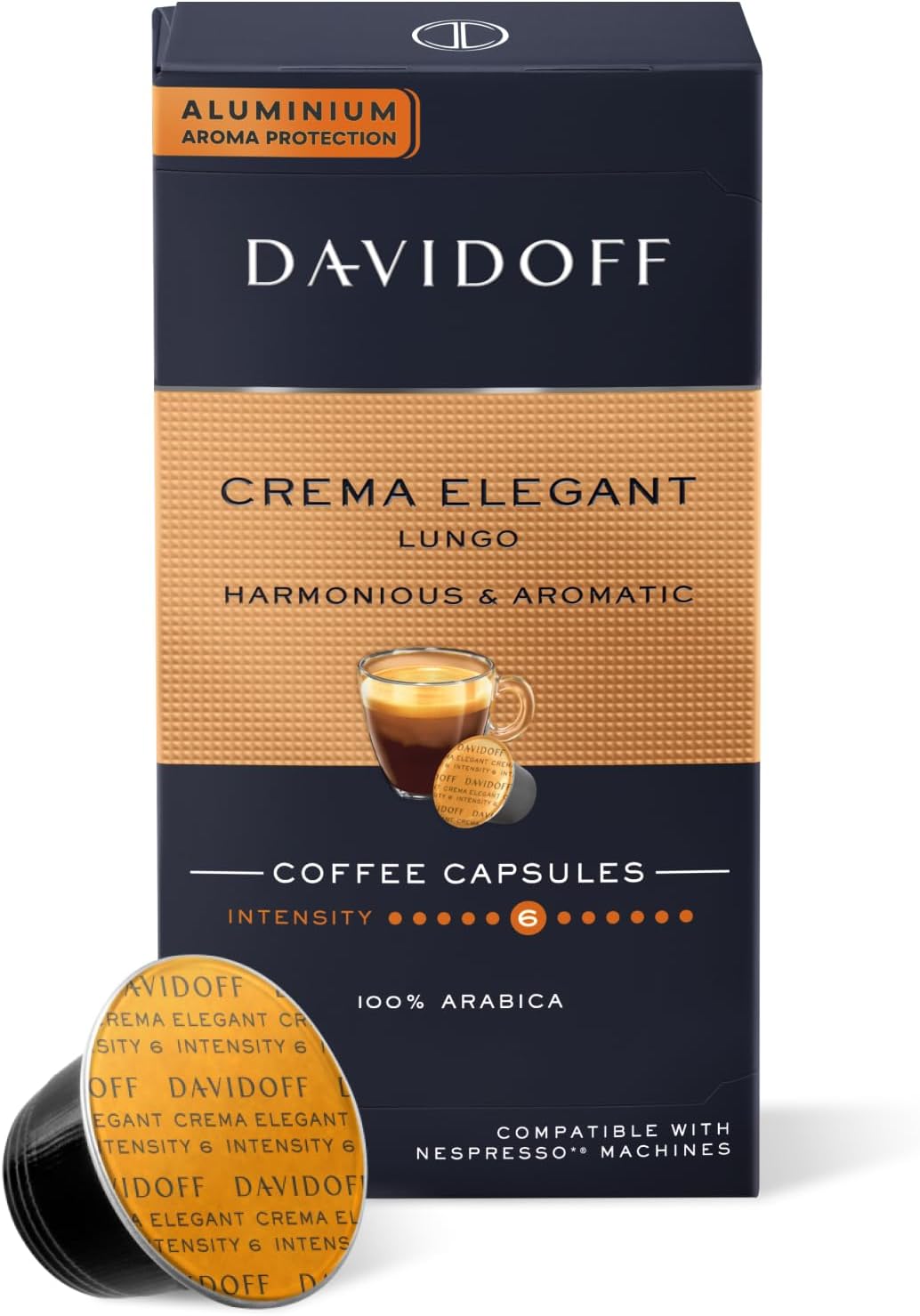 Davidoff Crema Elegant Lungo Nespresso съвместими капсули