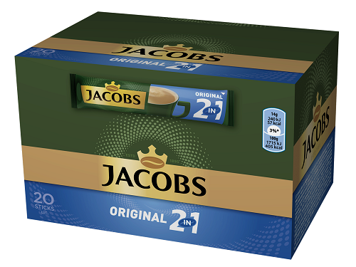 Jacobs 2в1 Classic разтворимо кафе 20бр