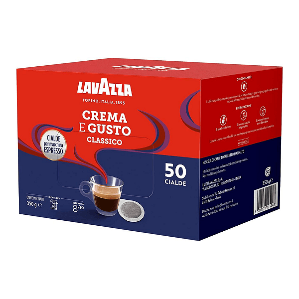 Lavazza Crema e Gusto - 50 бр в кутия, e.s.e. падове | Lavazza Моно дози e.s.e | Е.S.E моно дози |