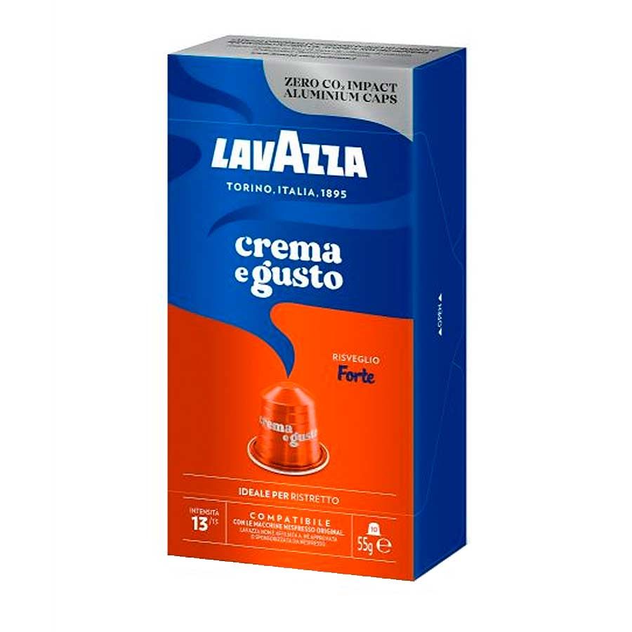 Lavazza Crema e Gusto Forte Nespresso съвместими капсули 10бр