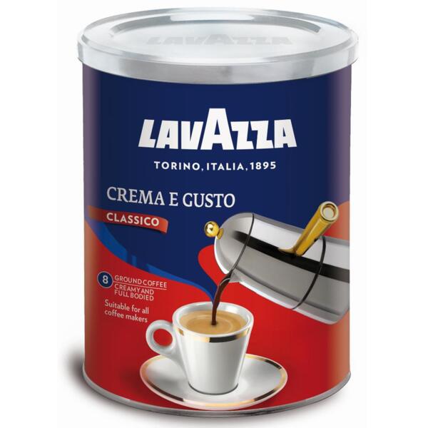 Lavazza Crema e Gusto- мляно кафе, 250гр метална кутия