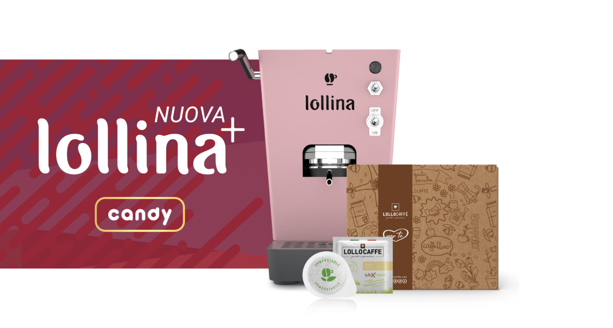 LOLLINA+ ROSAPOP coffee pods machine + 40 Cialde