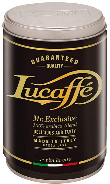 Barattolo Lucaffe Mr. Exclusive 100% Arabica - 250гр кафе на зърна