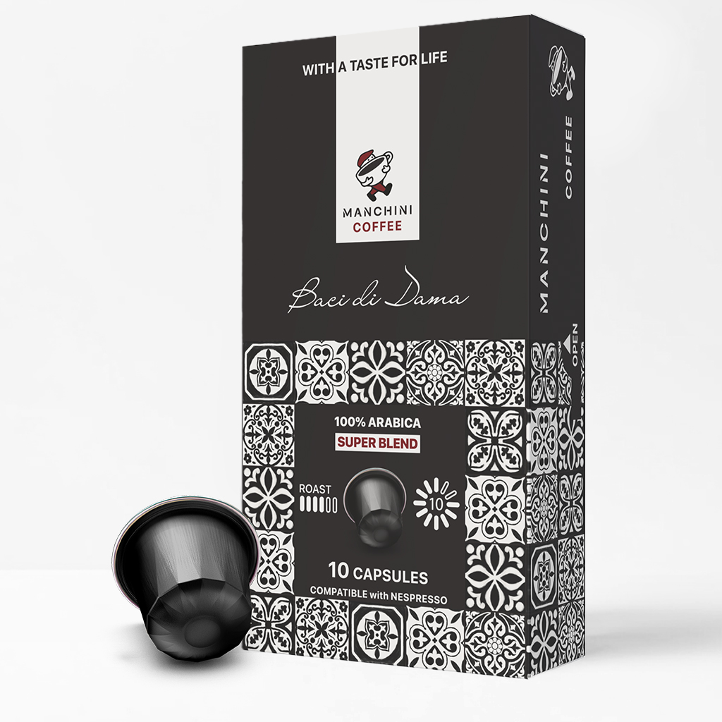 Manchini Baci di Dama - 10бр Nespresso съвместими капсули | Nespresso съвместими | Кафе капсули |