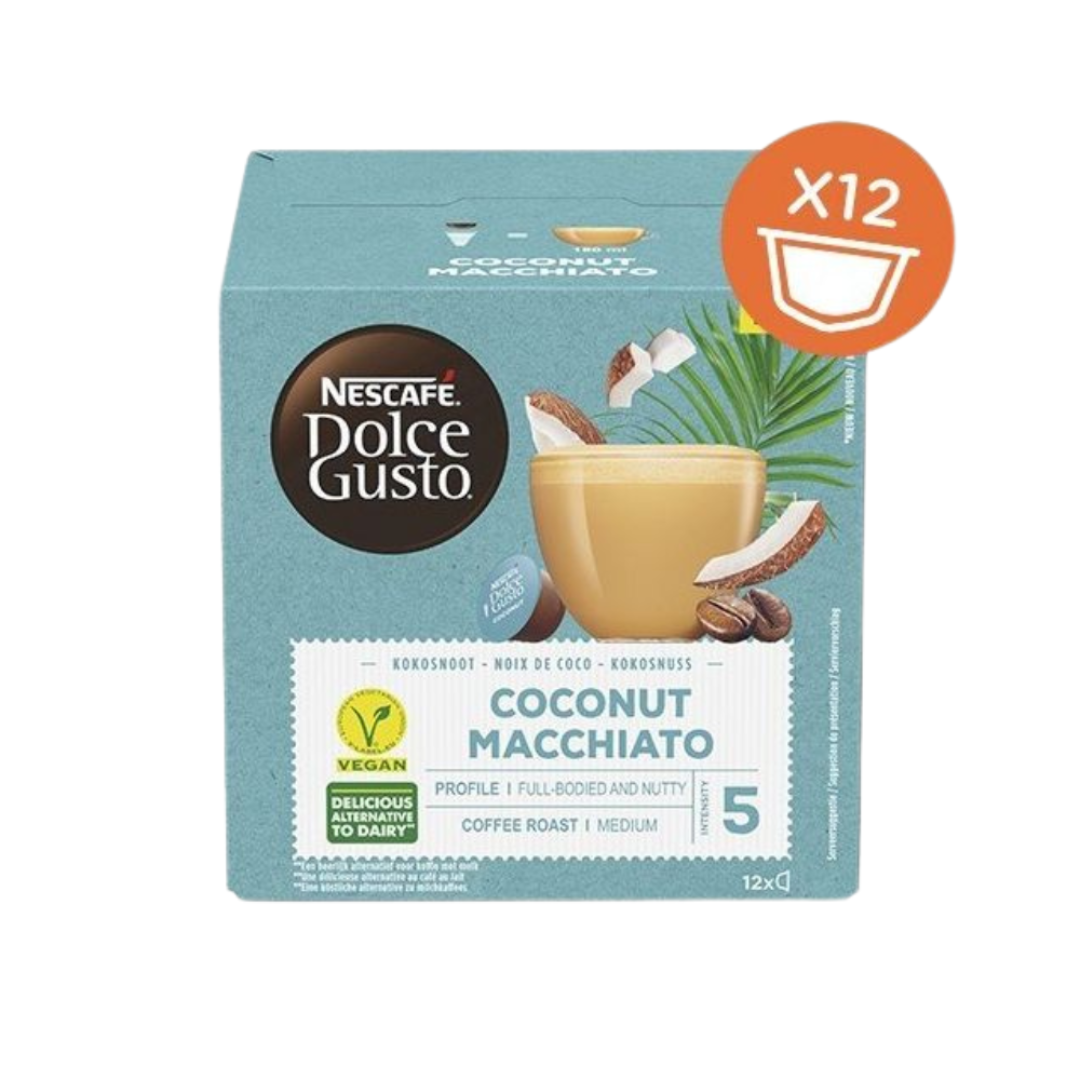 Dolce Gusto Coconut Macchiato (Веган) - 12бр. капсули | Nescafe Dolce Gusto 16 бр | Nescafe Dolce Gusto |