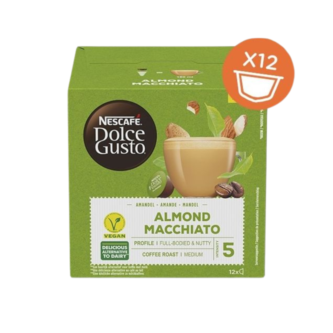 Dolce Gusto Almond Macchiato (Веган) - 12бр. капсули | Nescafe Dolce Gusto 16 бр | Nescafe Dolce Gusto |