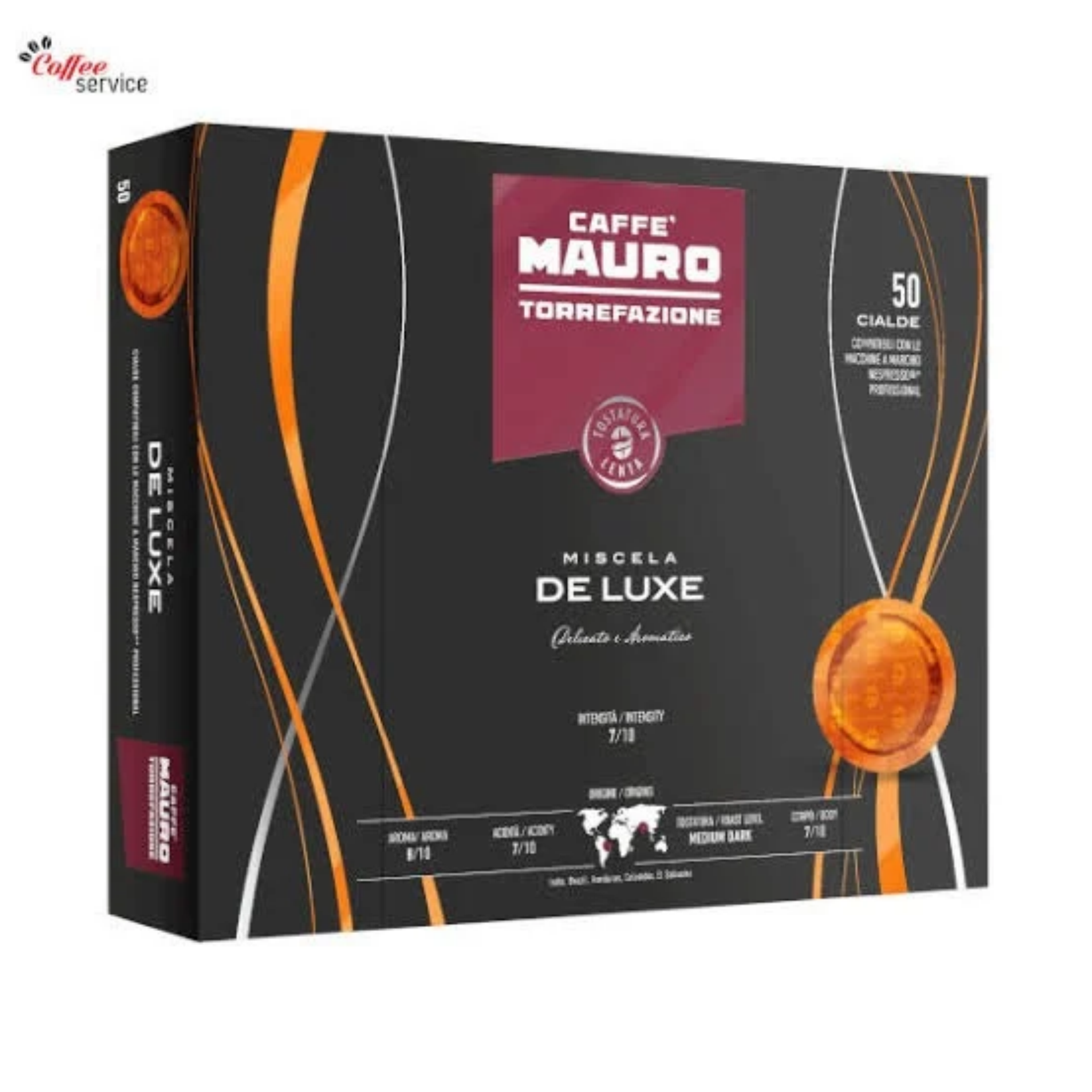 Кафе капсули Caffe Mauro De Luxe Nespresso Pro 50бр. | Nespresso Professional | Кафе капсули |