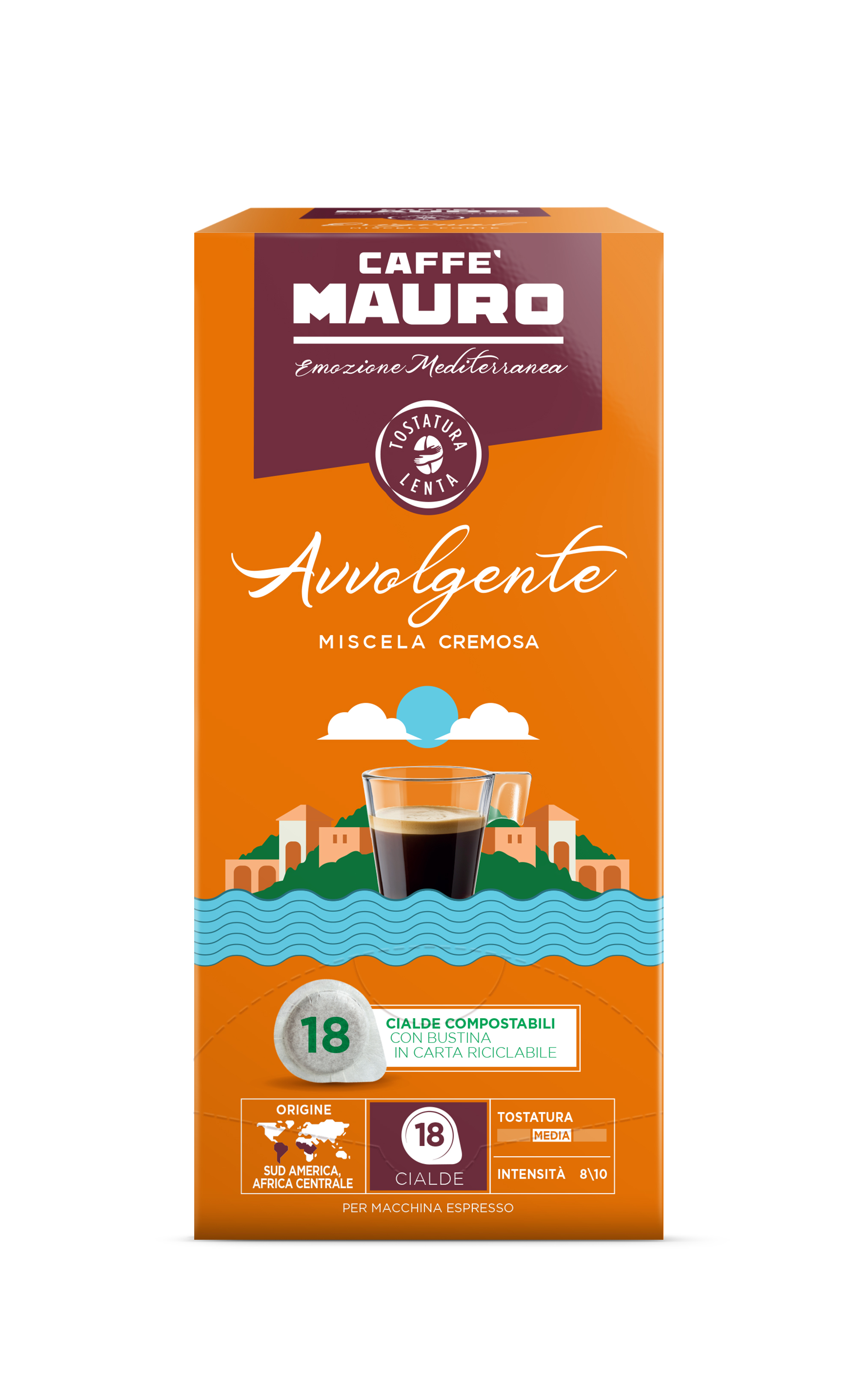 Caffe Mauro AVVOLGENTE 18бр моно дози