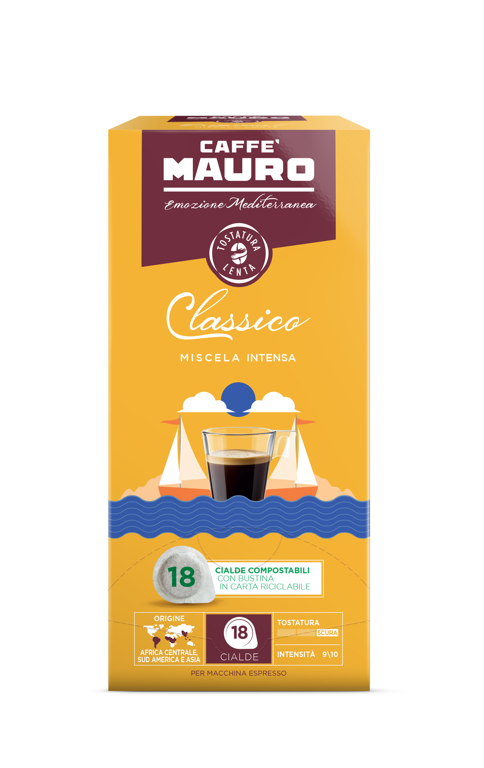 Caffe Mauro Classico 18бр моно дози