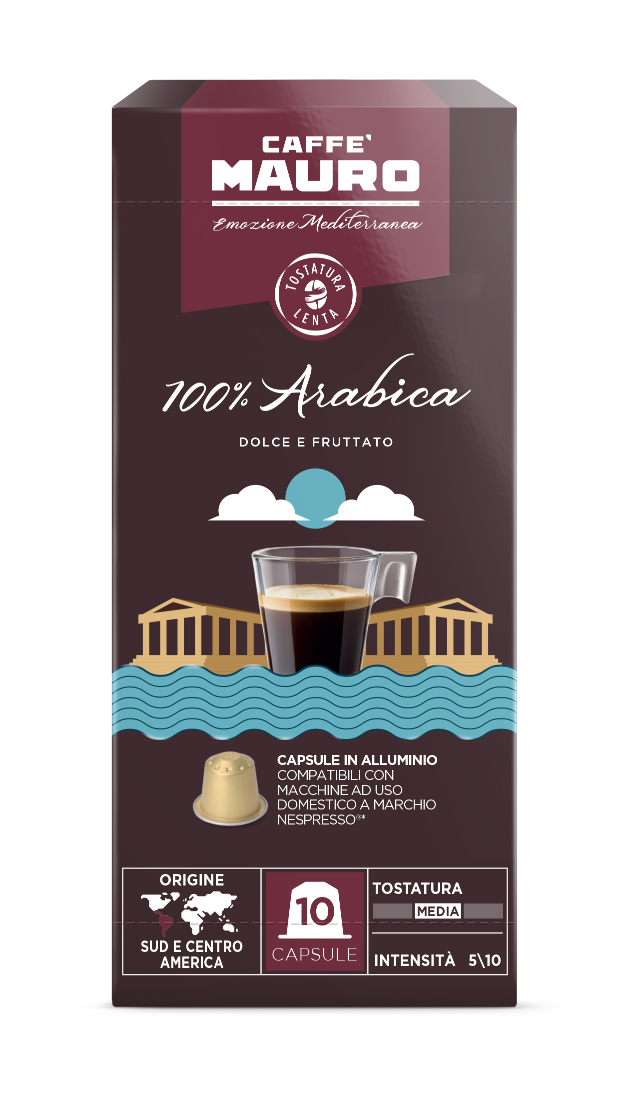 Caffe Mauro 100% Arabica Nespresso 10бр капсули