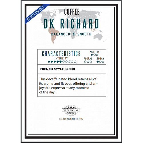 Cafés Richard DK Richard - decaffeinated coffee beans 500 g