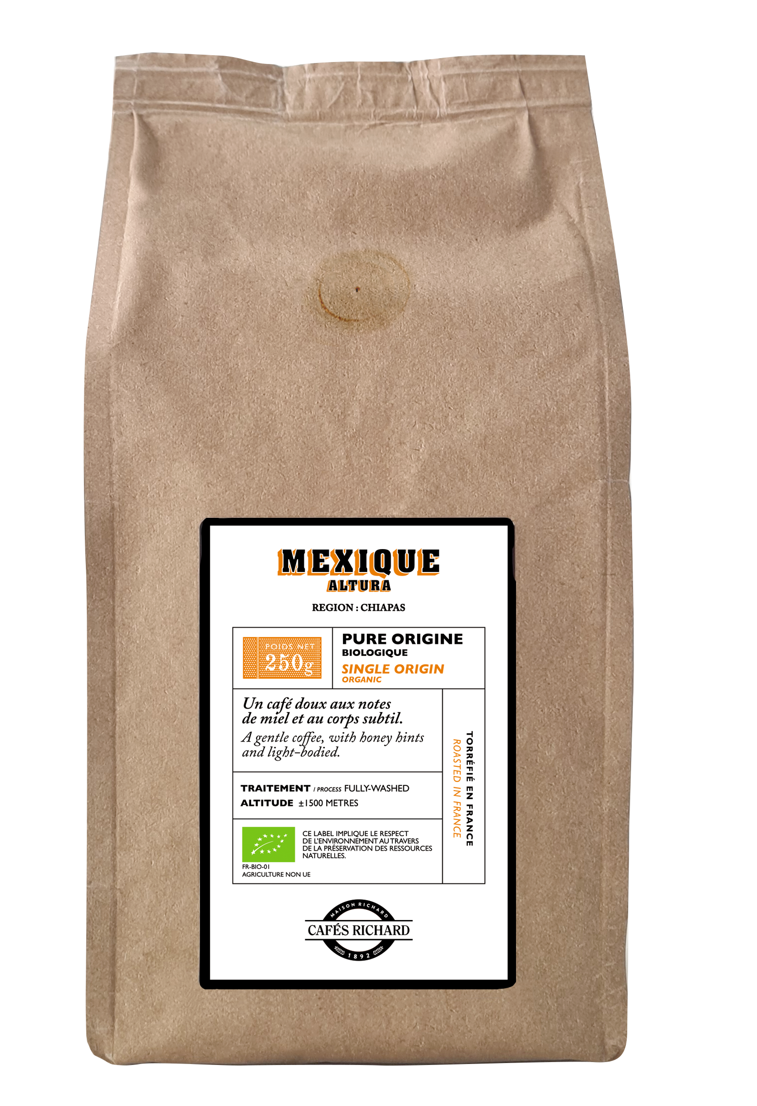 Cafés Richard  Mexique Altura кафе на зърна 250 гр. | Кафе на зърна | Кафе |