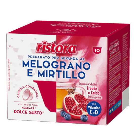 RISTORA Bevanda Melograno e Mirtillo – капсули Dolce Gusto 10 бр. | Nescafe Dolce Gusto съвместими | Кафе капсули |