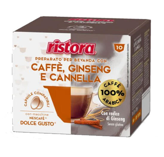 RISTORA Caffe, ginseng e cannella – капсули "Dolce Gusto" 10 бр. | Други | Nescafe Dolce Gusto съвместими |