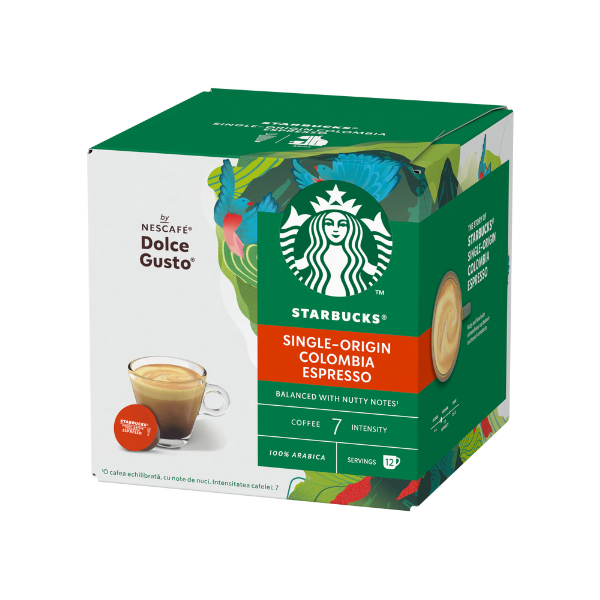 Starbucks Colombia Espresso капсули за Dolce Gusto кафемашина 12 капсули