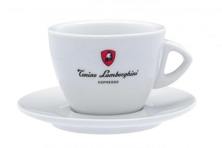 Tonino Lamborghini бял комплект порцеланови чаши за чай, 6бр