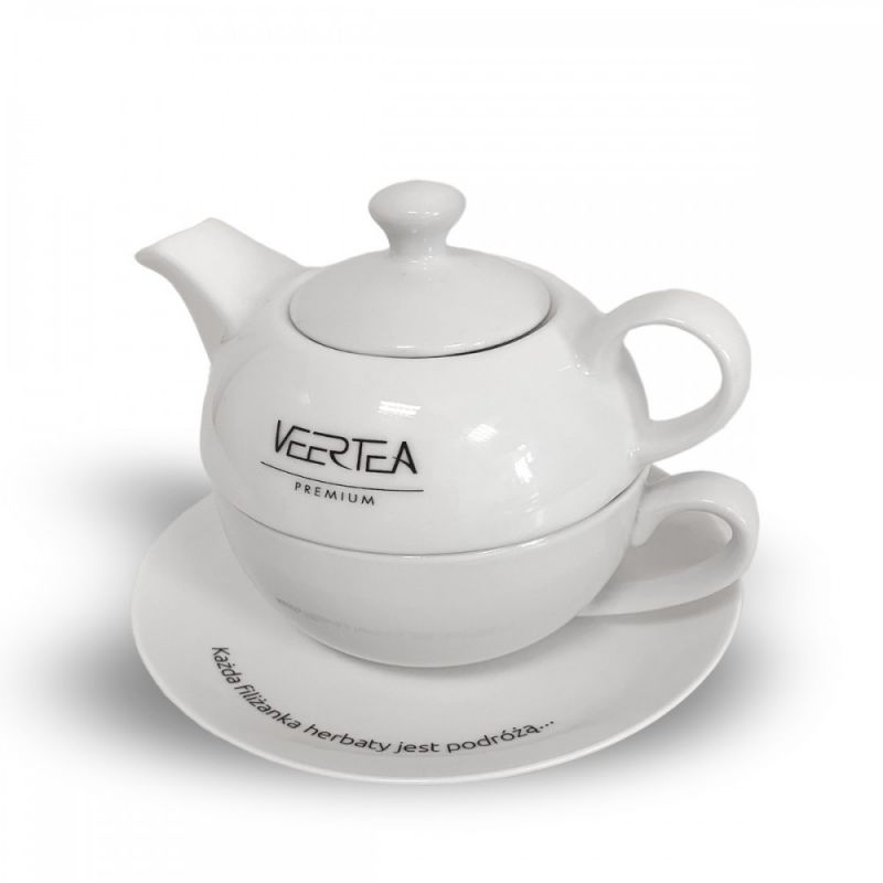 Комплект чайник, чаша за чай, чинийка ​​С 40 пакетчета Veertea | Kimbo | Друго |