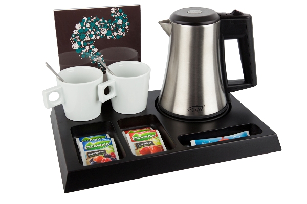 Луксозна дървена табла поставка за чай и кафе SIGNUM