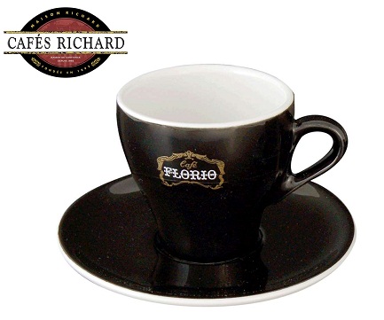 Cafes Richard - комплект порцеланови чаши Florio 250 мл, 6 бр