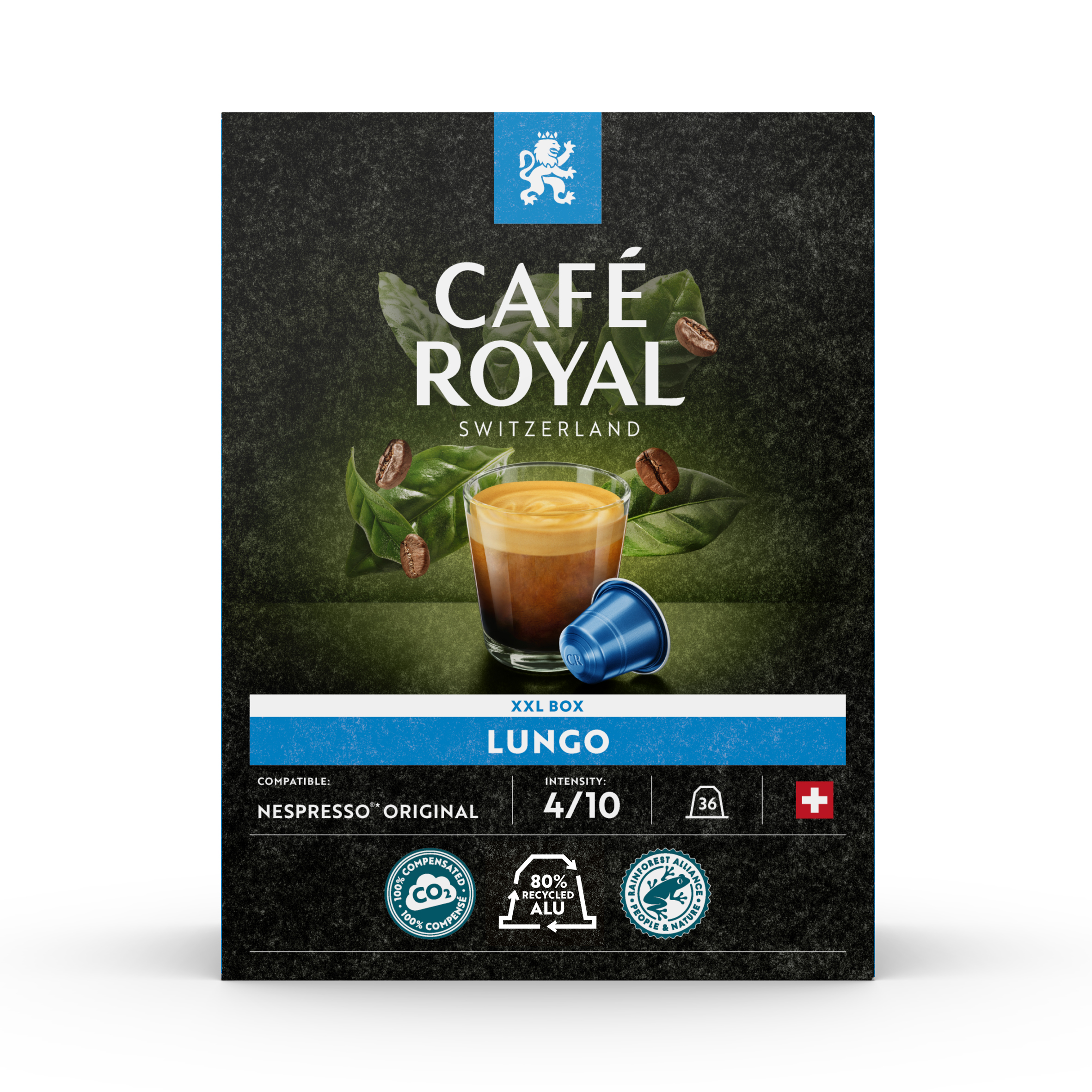 Café Royal Lungo  compatible Nespresso aluminium coffee capsules