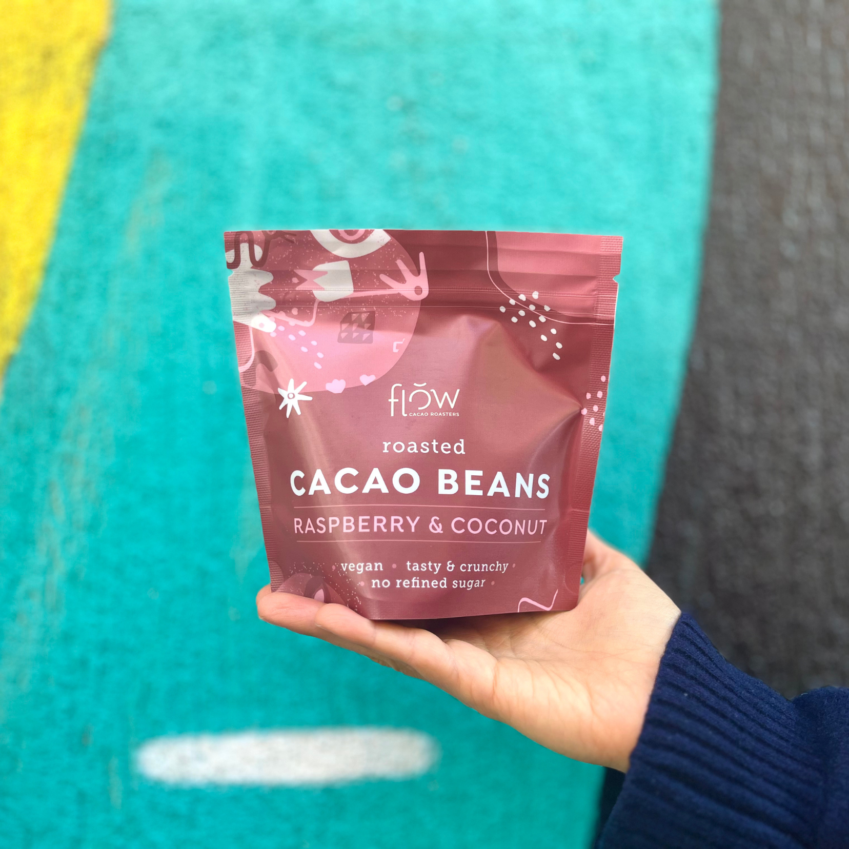 Flow Какаови зърна с Mалини и Kокос | Flow Cacao | Шоколад и сладки |