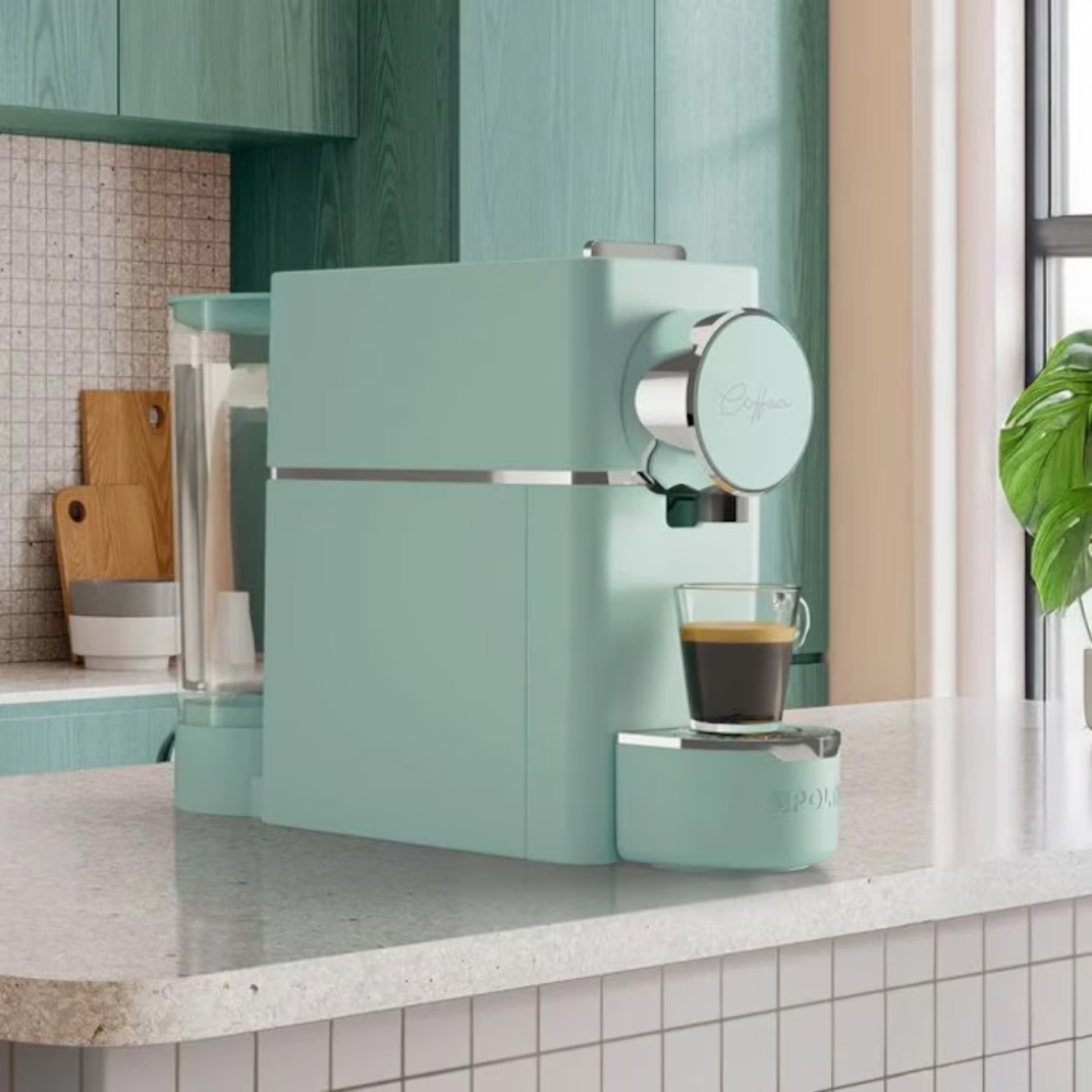 Кафемашина Polti Coffea S18G ментово зеленa | Машини за кафе дози | Кафемашини |