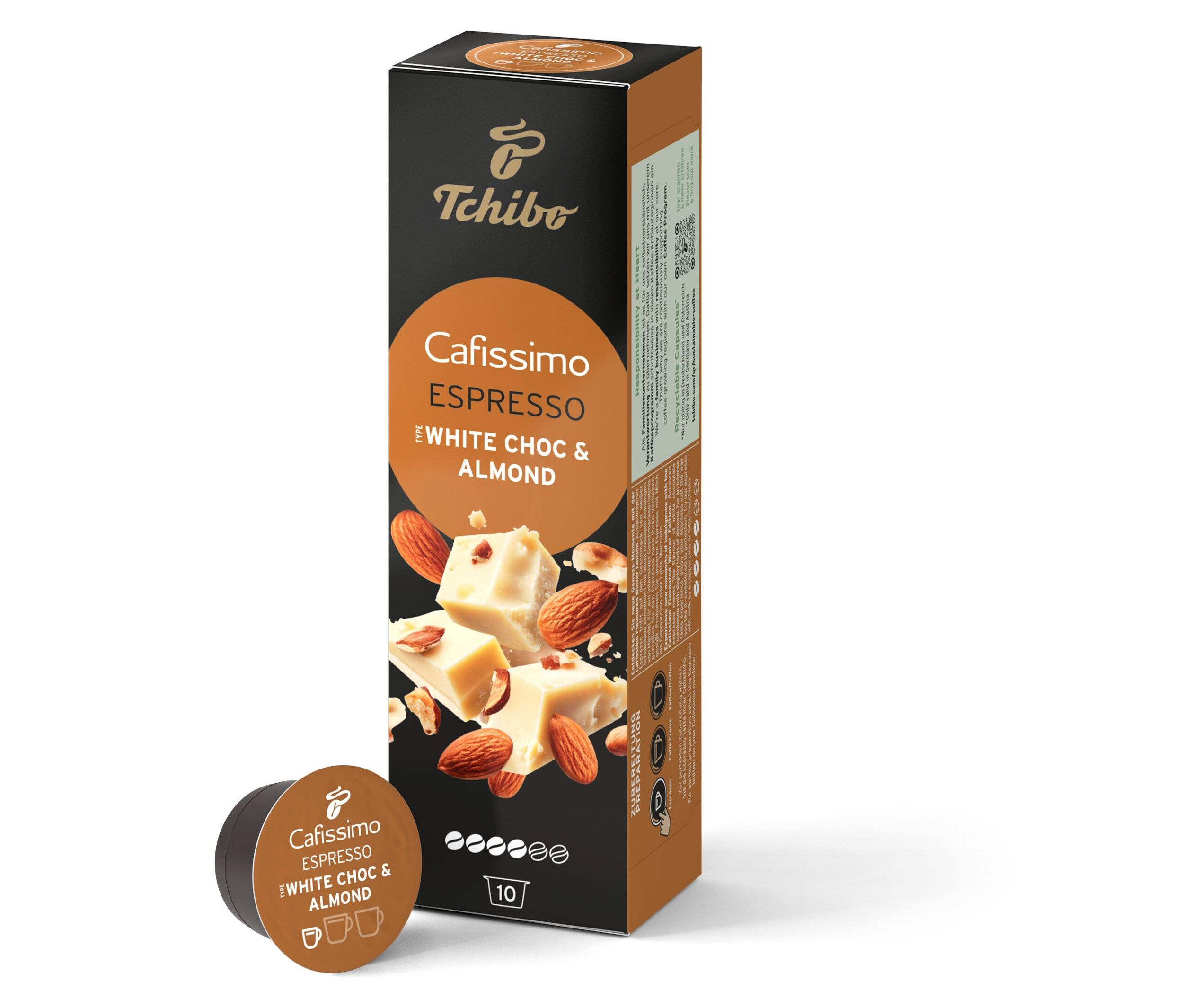 Tchibo Cafissimo Espresso White Choc & Almond | Caffitaly съвместими | Кафе капсули |
