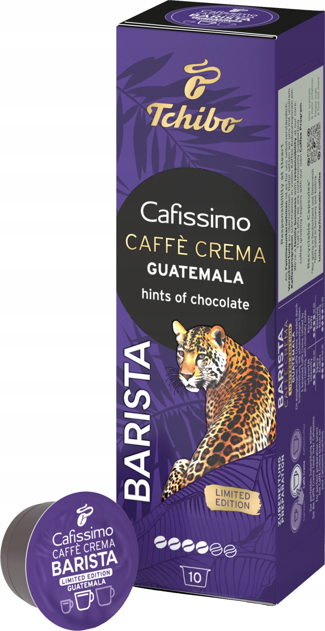Tchibo Cafissimo Barista Caffe Crema GUATEMALA | Cafissimo съвместими | Кафе капсули |