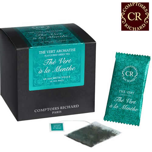 Comptoirs Richard Thé Vert à la Menthe - 40бр сашета  зелен чай мента