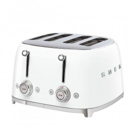 Smeg 50`s Style тостер 4 филии цвят бял